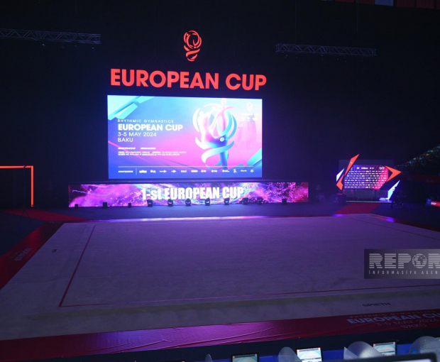 На Национальной гимнастической арене состоялась церемония открытия Кубка Европы - ФОТО