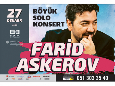 Фарид Аскеров приглашает всех на сегодняшний концерт в Elektra Events Hall (видео)