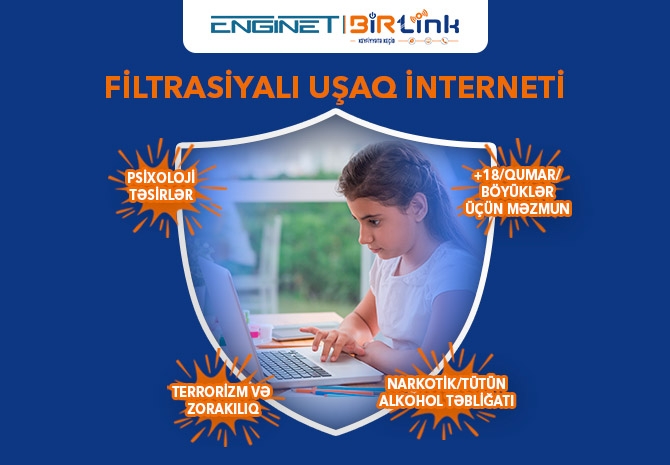 Уникальная услуга от BİRLink, защищающая детей от вредного воздействия интернета