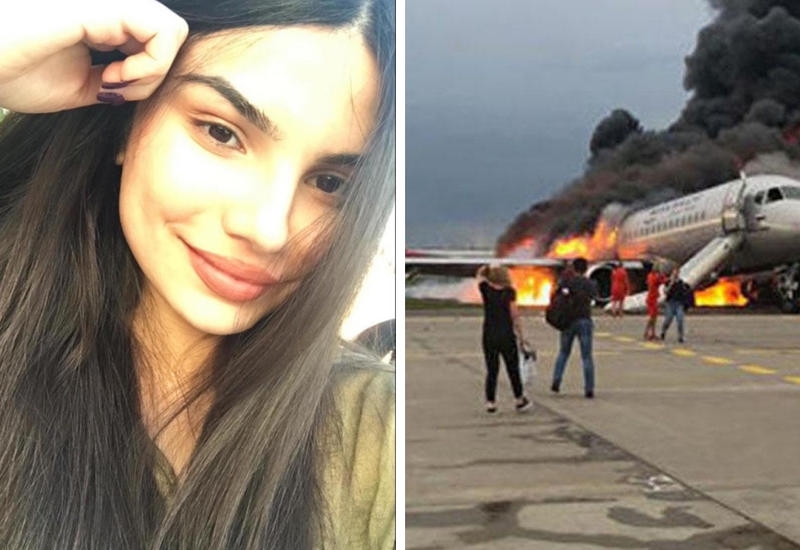 Азербайджанка чудом избежала смерти в сгоревшем самолете