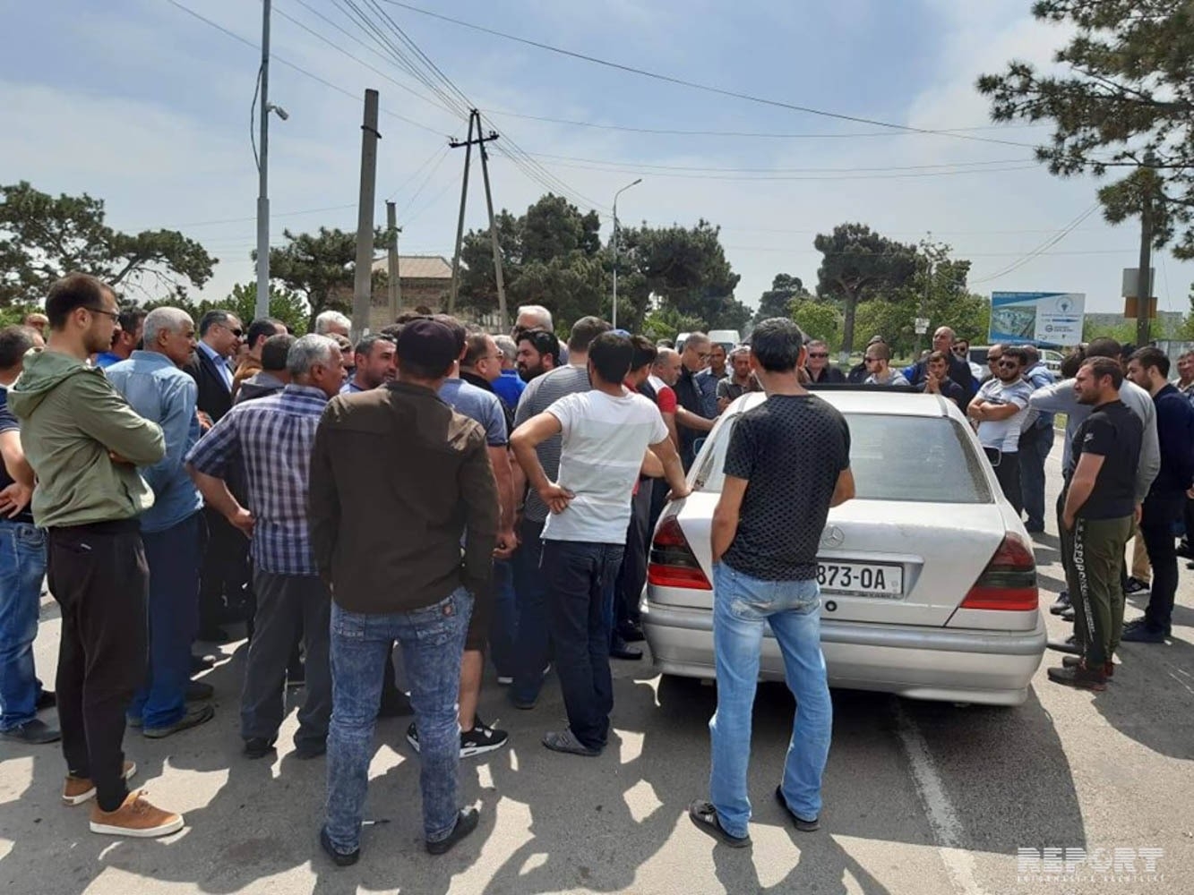 Проживающие в Грузии азербайджанцы провели акцию протеста