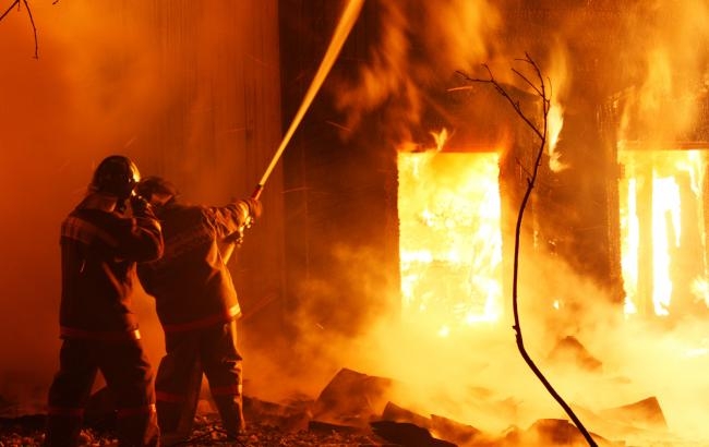 Сильный пожар в Нахчыване, есть пострадавший