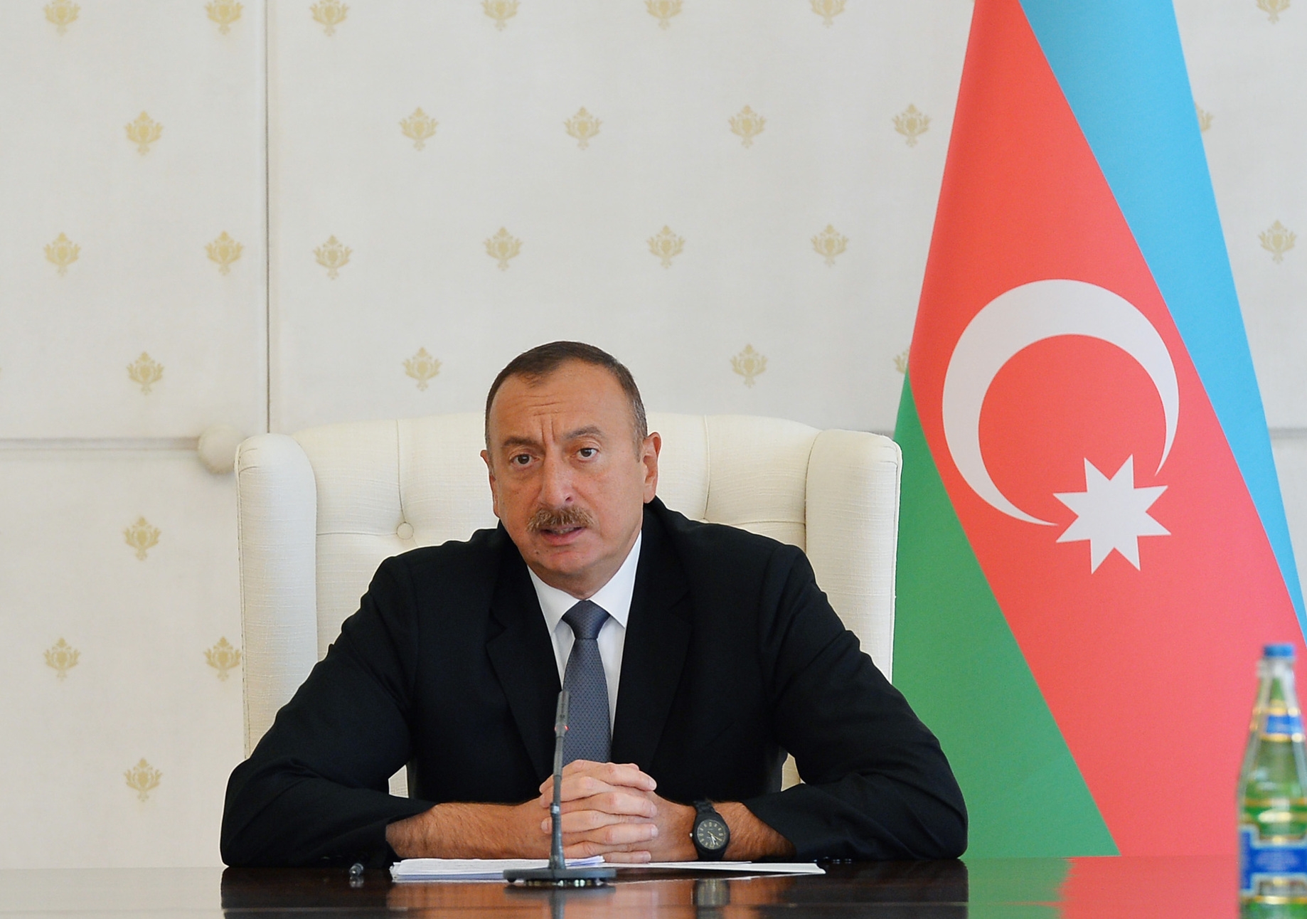 Президент Ильхам Алиев в Военном лицее имени Джамшида Нахчыванского