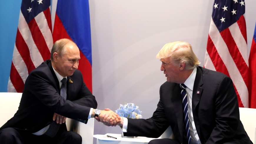 "Vladimir, thank you very much". Трамп поблагодарил Путина на встрече - ВИДЕО