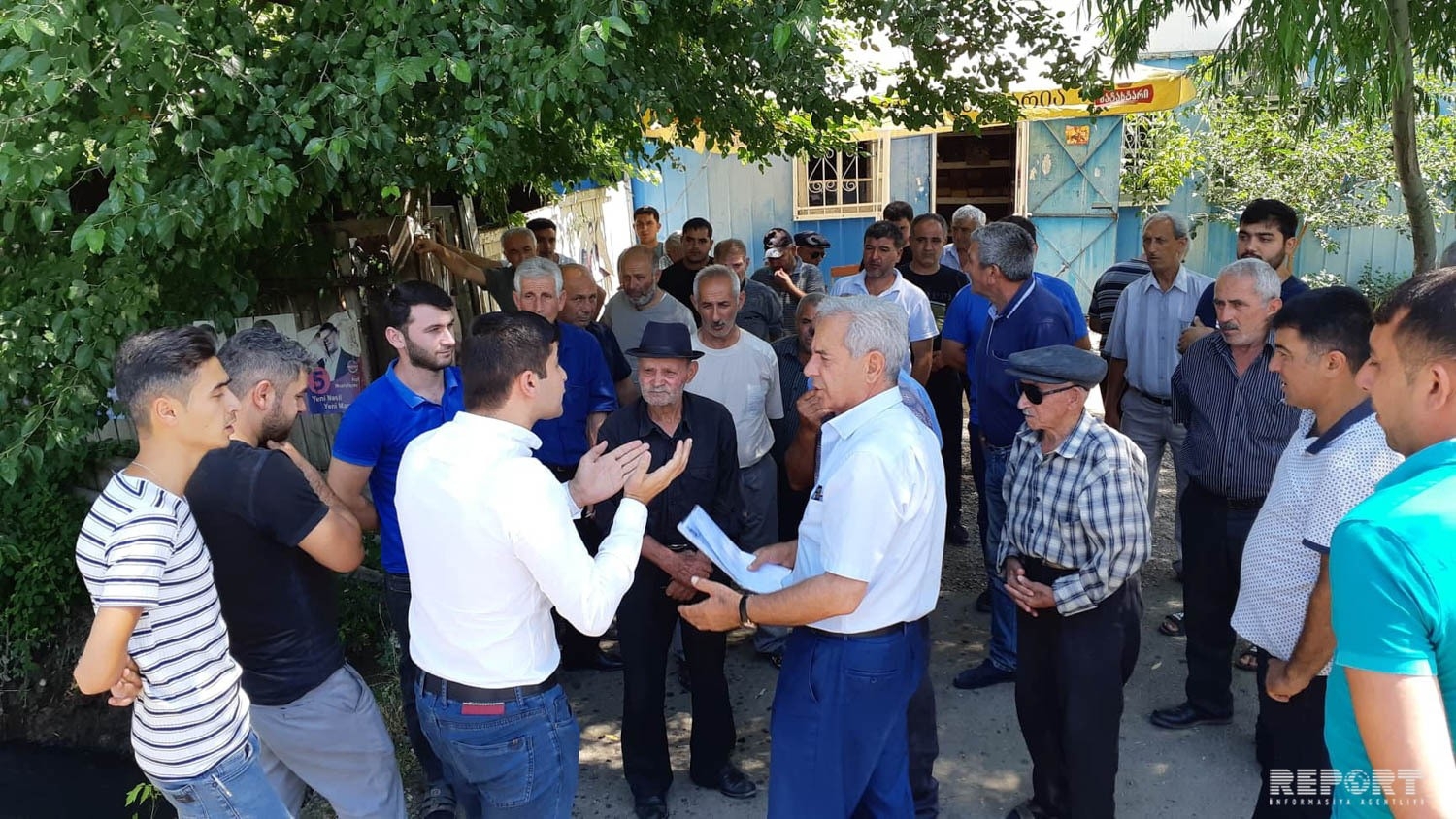 В Грузии в селе компактного проживания азербайджанцев прошла акция протеста