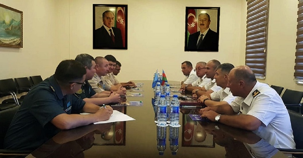 В штабе ВМС Азербайджана состоялись встречи с делегациями Казахстана и Ирана