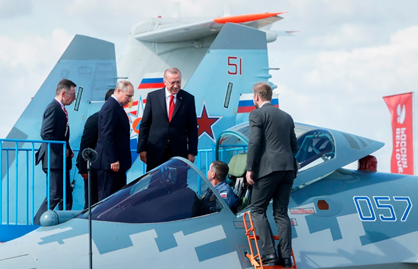 Путин показал Эрдогану Су-57 - ВИДЕО
