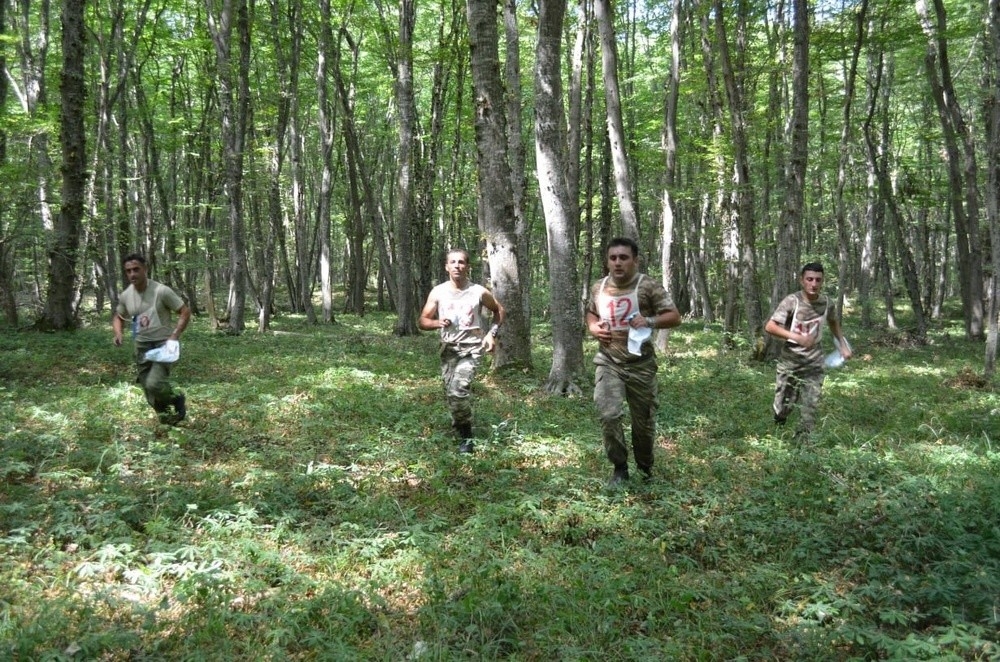 В Азербайджанской армии завершился первый этап соревнования по ориентированию