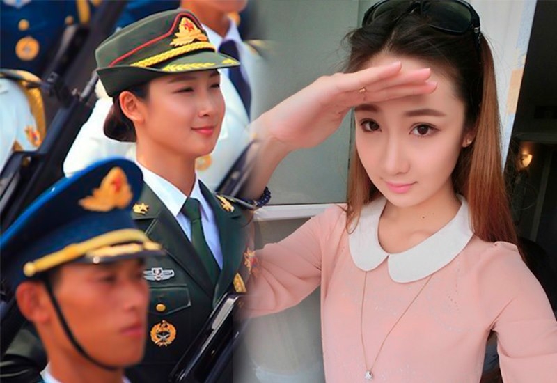 "Самый красивый солдат Китая" объяснила вступление в армию - ФОТО