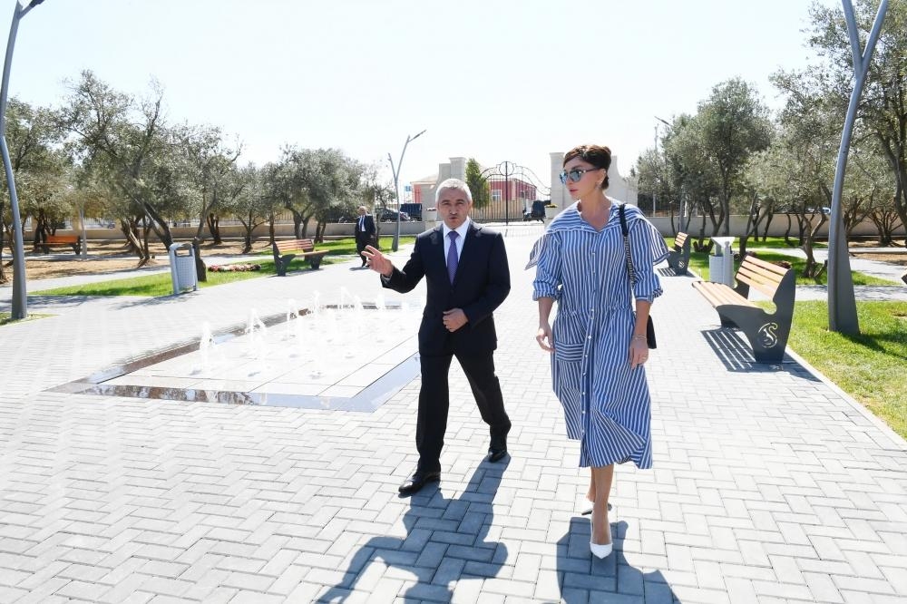 Мехрибан Алиева ознакомилась с новым парком отдыха - ФОТО