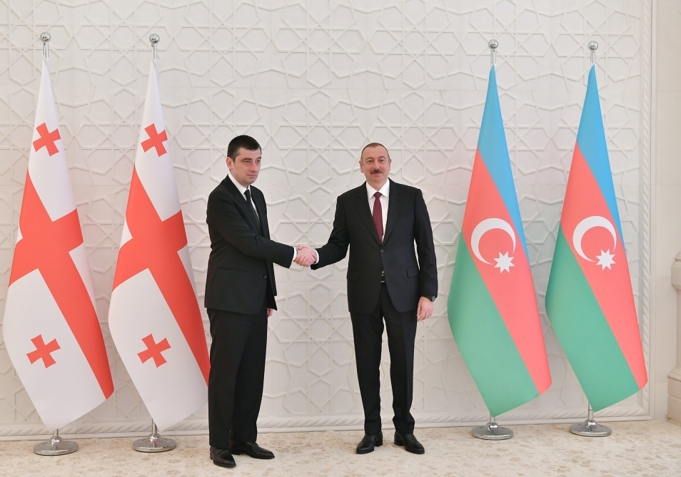Президент Ильхам Алиев принял премьер-министра Грузии - ФОТО