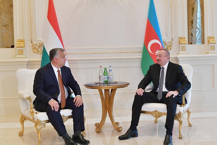 Президент Азербайджана встретился с премьер-министром Венгрии - ФОТО