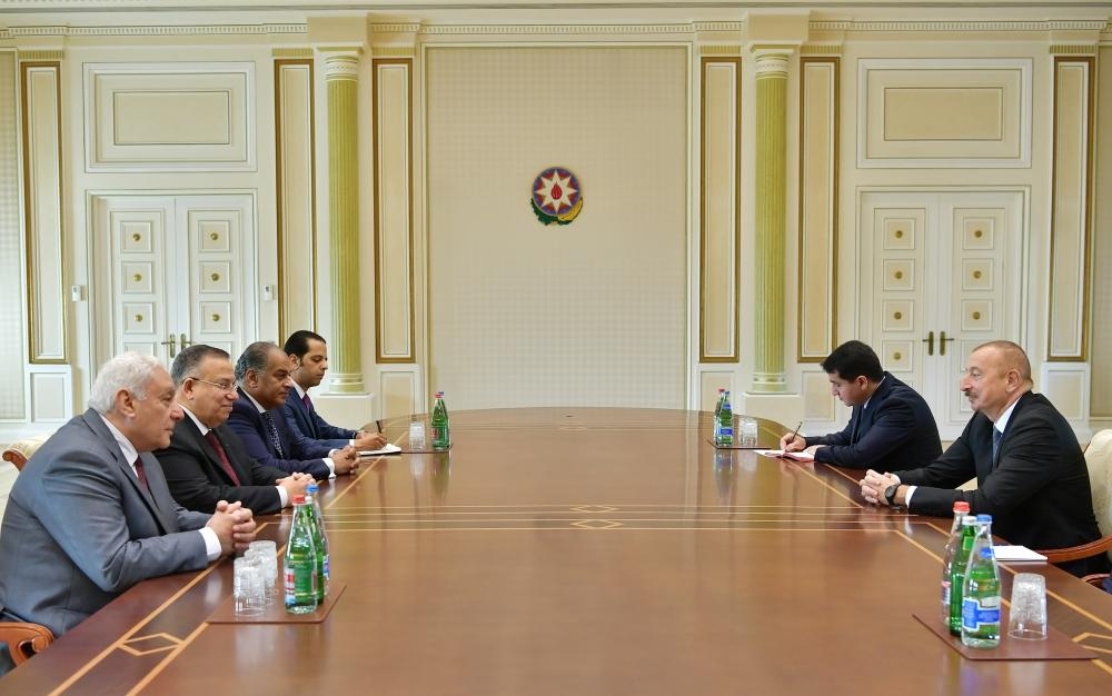 Президент Ильхам Алиев принял делегацию из Египта - ФОТО