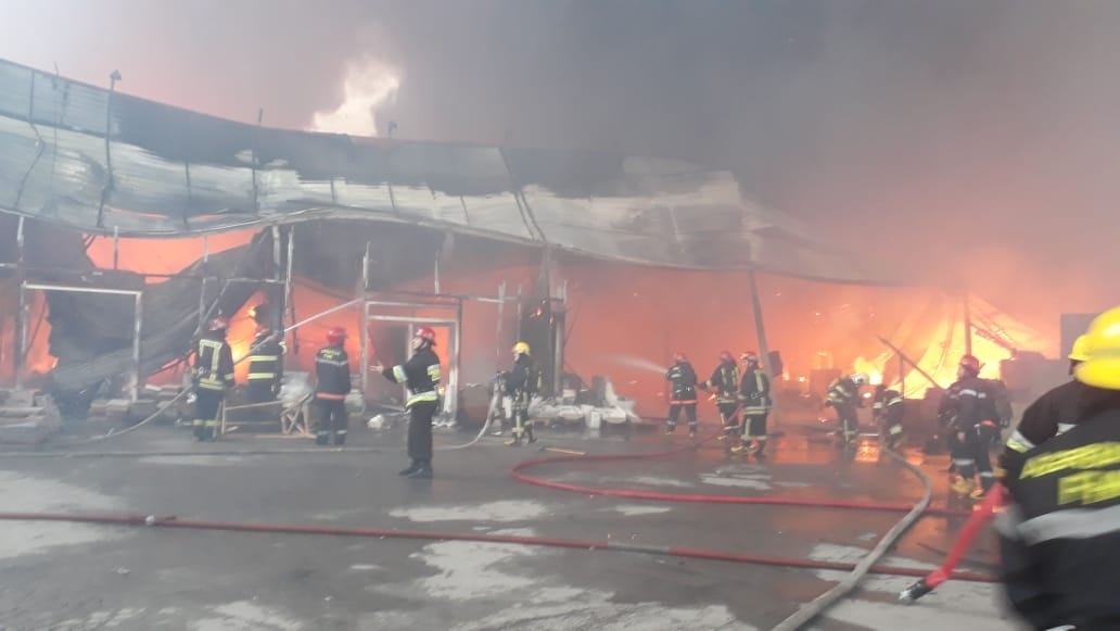 Минздрав о пострадавших во время пожара на рынке стройматериалов - ОБНОВЛЕНО