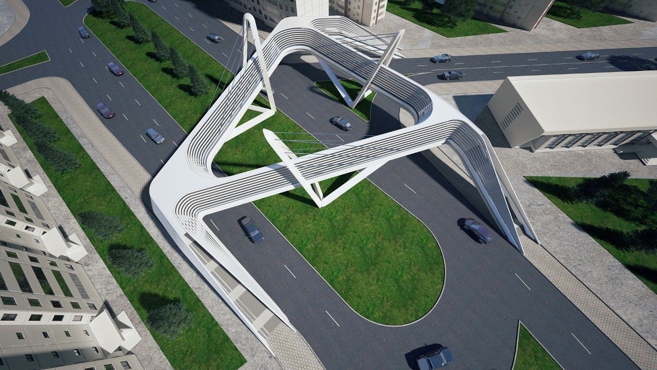 В Баку строится грандиозный подвесной мост - ФОТО