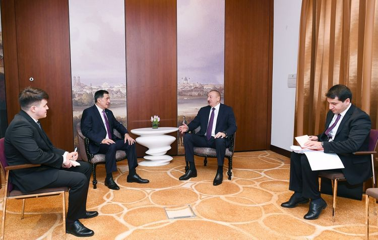 Президент Ильхам Алиев встретился в Мюнхене с генсеком ШОС