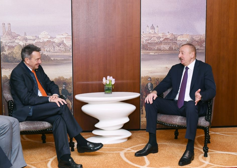 Ильхам Алиев встретился в Мюнхене с президентом Международного комитета Красного Креста - ФОТО