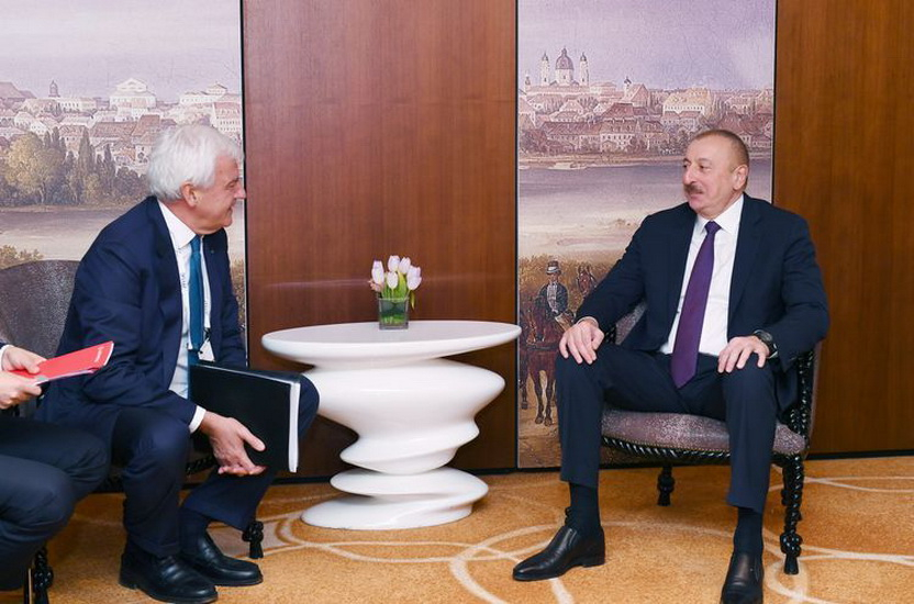 Президент Ильхам Алиев встретился с генеральным директором компании "Leonardo" - ФОТО