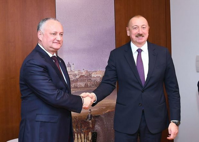 Ильхам Алиев встретился в Мюнхене с президентом Молдовы - ФОТО