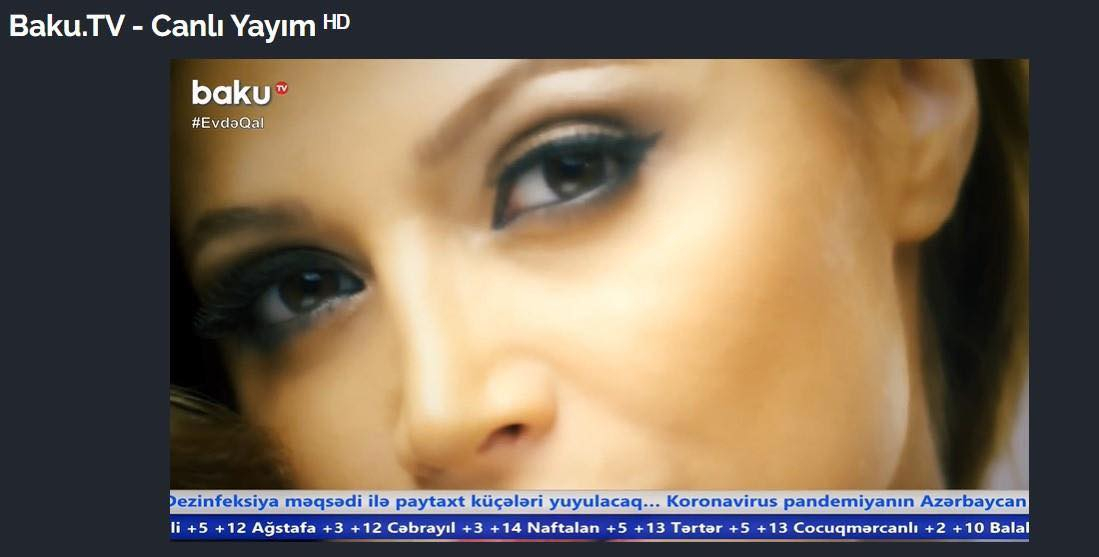 BAKU.TV наряду с логотипом разместил в эфире хэштег #EVDAGAL