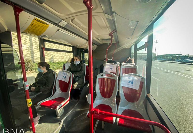 Новое ограничение в автобусах BakuBus - ФОТО