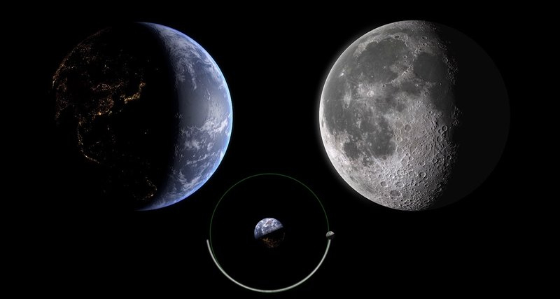Как выглядит Земля с поверхности Луны: удивительная анимация - ВИДЕО