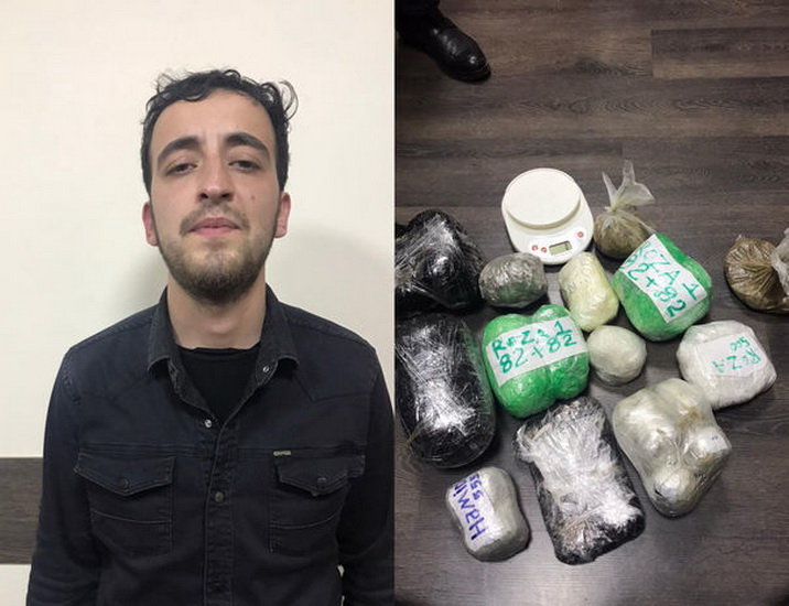В Баку полиция обезвредила наркоторговца с крупной партией наркотиков - ФОТО/ВИДЕО