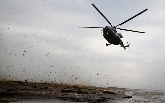 В России вертолет совершил жесткую посадку, экипаж погиб
