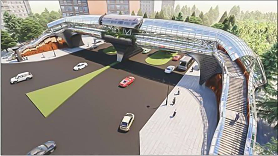Новый надземный пешеходный переход в Хатаинском районе откроется в ближайшие дни