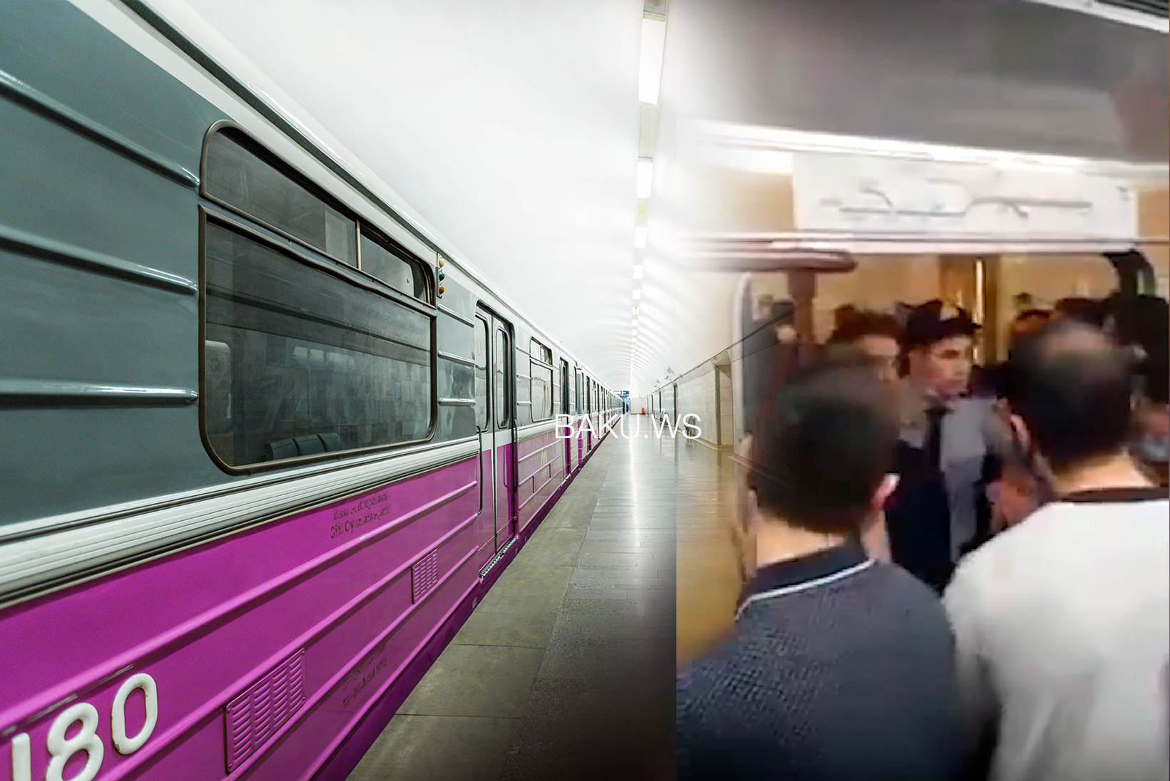 В бакинском метро между пассажирами и полицейскими произошла потасовка - ВИДЕО