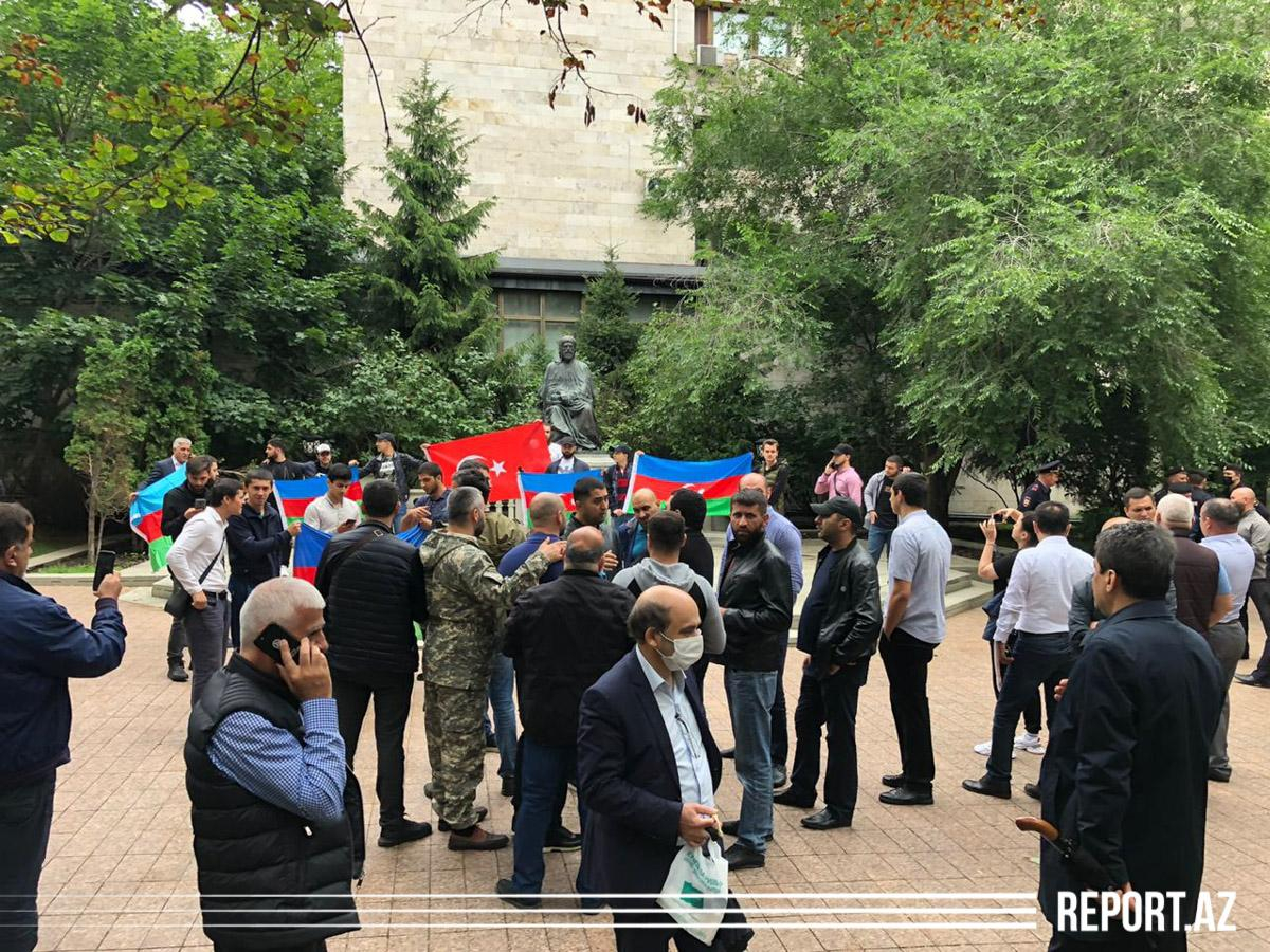 В Москве прошла акция в поддержку азербайджанской армии - ФОТО