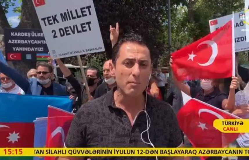 В Турции прошла акция в поддержку азербайджанской армии - ВИДЕО