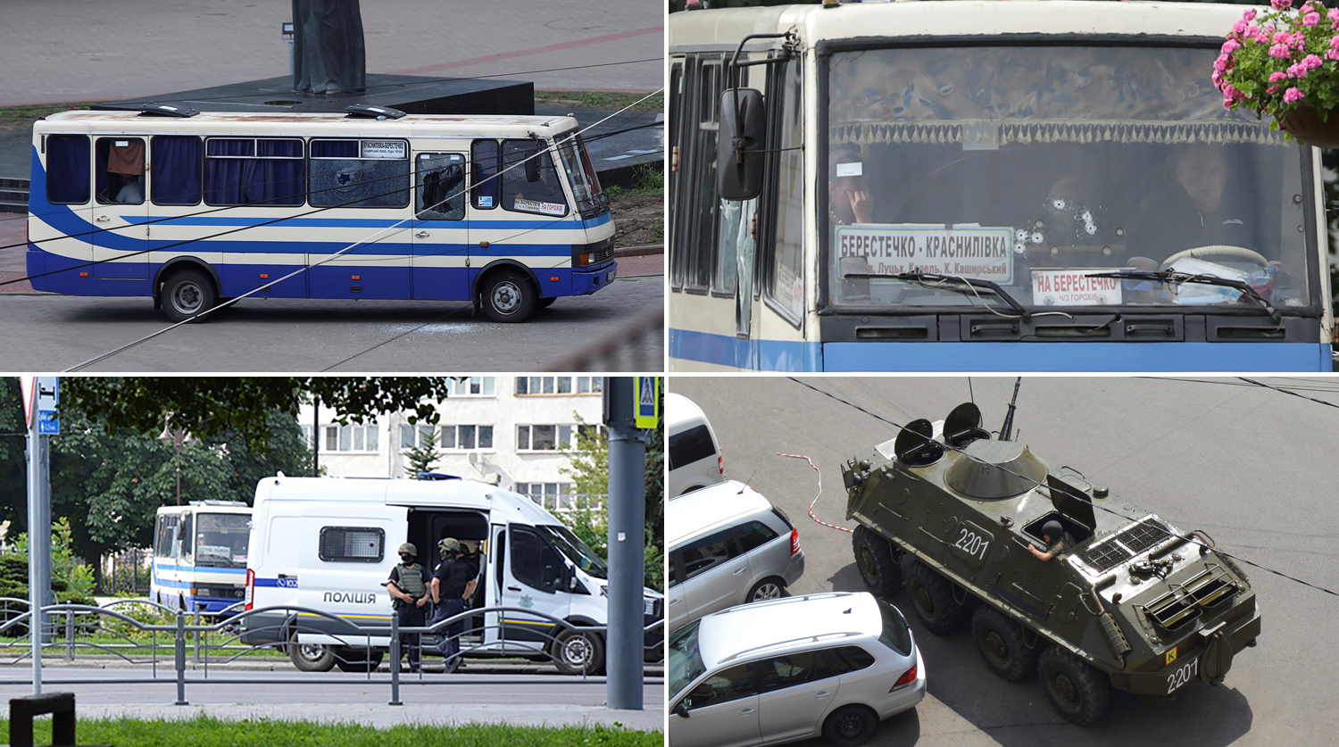 Захватчика автобуса в Луцке задержали - ВИДЕО