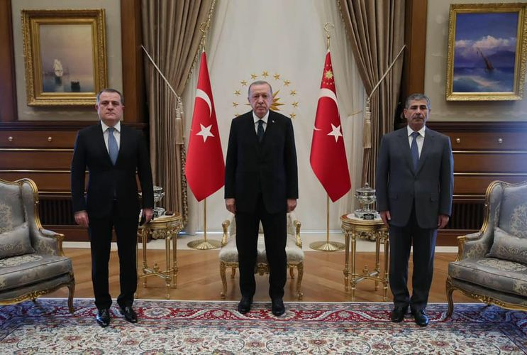 Эрдоган принял Джейхуна Байрамова и Закира Гасанова