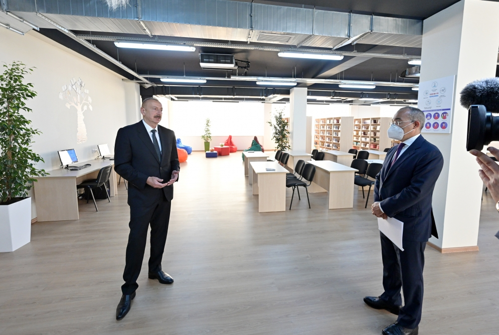 Ильхам Алиев принял участие в открытии Центра профессионального образования в Сумгайыте - ФОТО