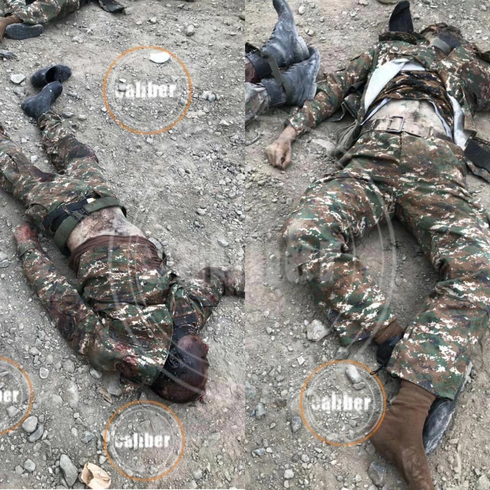 Caliber опубликовал кадры с убитыми армянскими солдатами - ВИДЕО