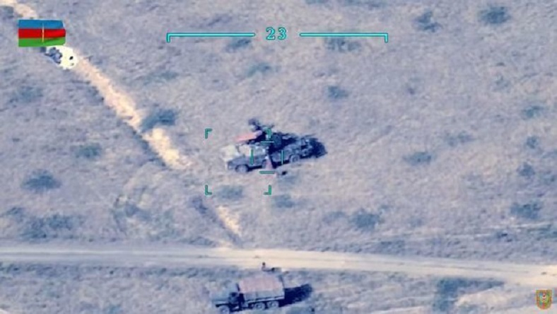 Части азербайджанской армии уничтожили еще несколько единиц боевой техники противника - ВИДЕО