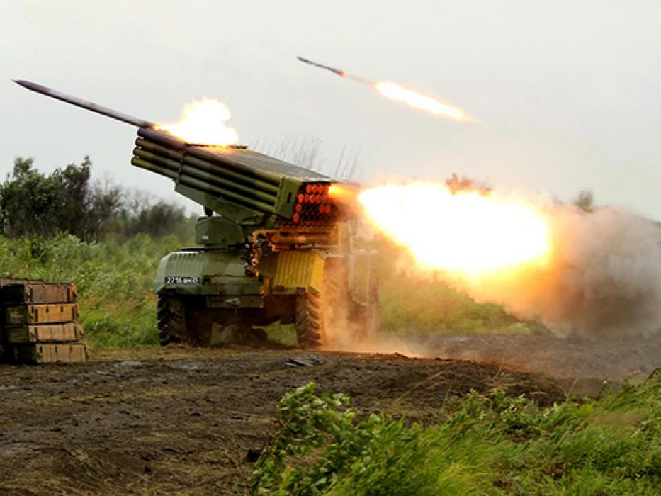 Уничтожены две боевые машины системы "Град" ВС Армении