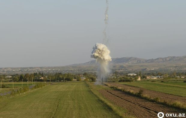 Армения выпустила по Физули фосфорный снаряд - ФОТО