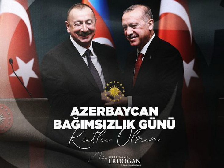 Президент Турции поздравил Азербайджан: Мы будем везде поддерживать наших братьев - ФОТО