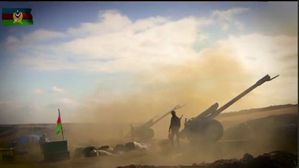 Сокрушительные удары азербайджанской артиллерии - ВИДЕО