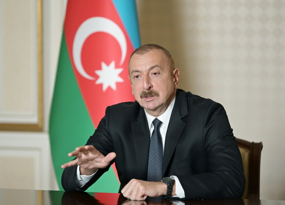 Ильхам Алиев: Инцидент в шушинской церкви произошел либо по ошибке, либо армяне сами совершили это, чтобы обвинить нас