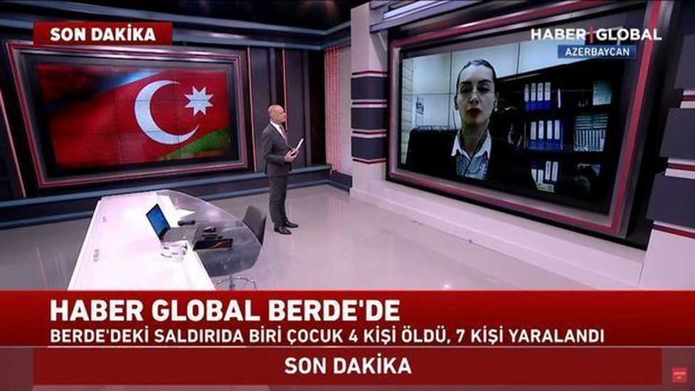 Лейла Абдуллаева рассказала Haber Global о вражеских обстрелах Барды - ВИДЕО