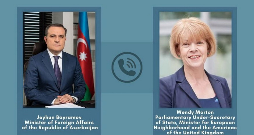 Состоялся телефонный разговор между главой МИД Азербайджана и госминистром Великобритании