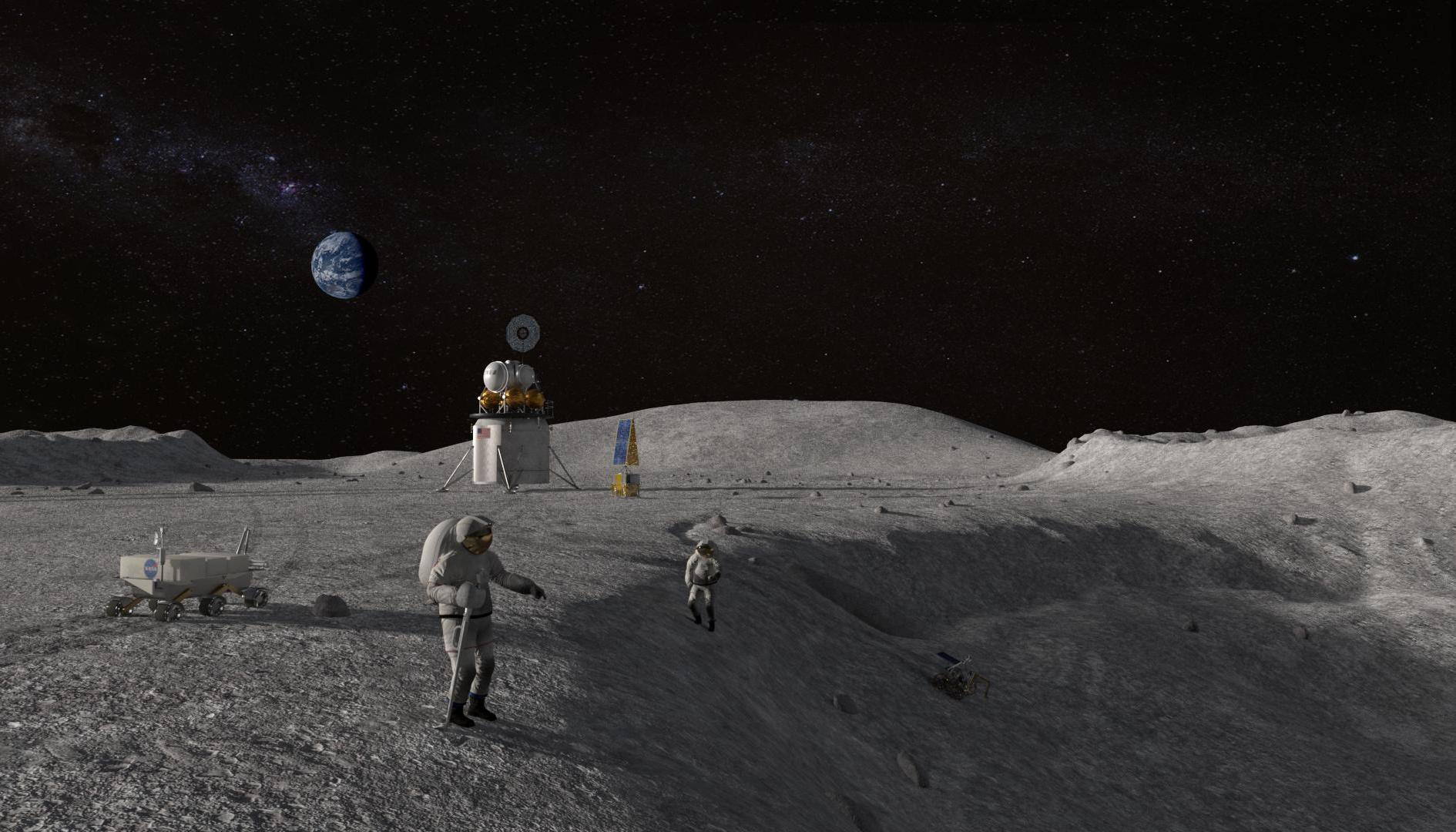 NASA планирует вернуть людей на Луну и построить там атомную электростанцию