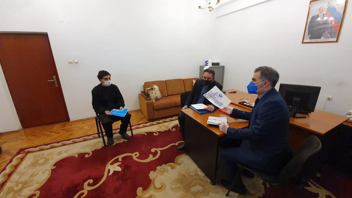 Сотрудники аппарата Омбудсмена Азербайджана посетили армянских военнопленных