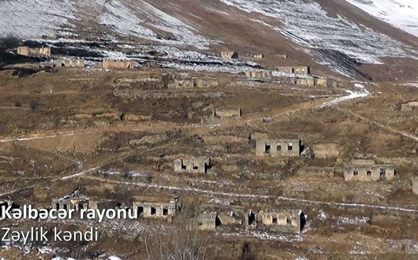 Минобороны опубликовало кадры из села Зейлик Кельбаджарского района - ВИДЕО