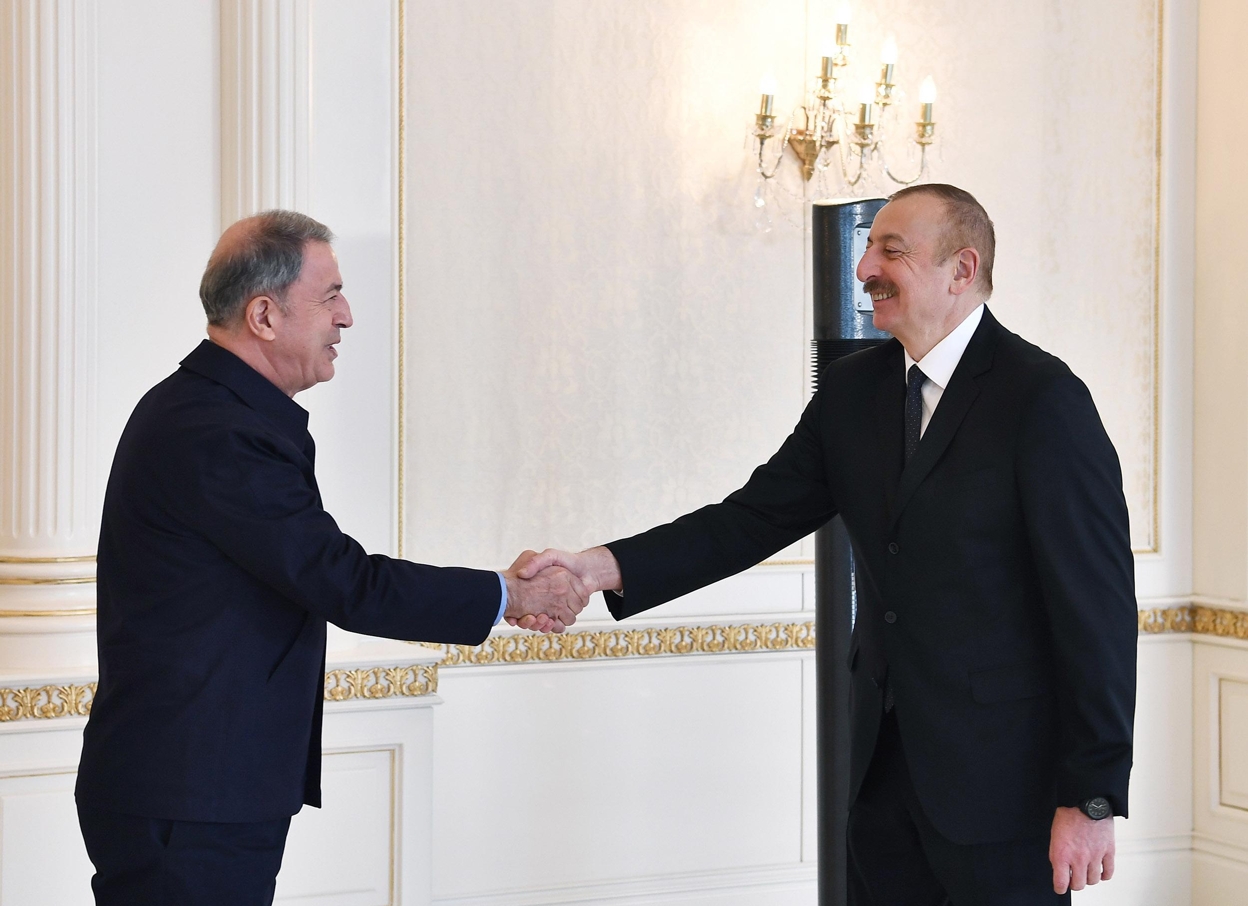 Состоялась встреча Президента Ильхама Алиева и Хулуси Акара - ВИДЕО