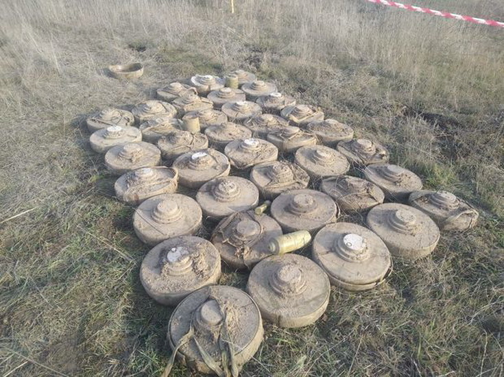 В ряде районов Азербайджана обезврежены сотни мин и неразорвавшихся боеприпасов - ФОТО
