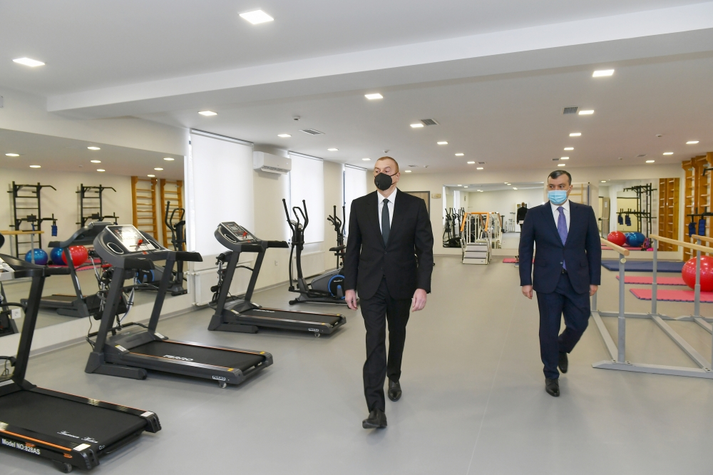 Ильхам Алиев на открытии Шаганского реабилитационного пансионата - ФОТО